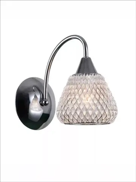 Светильник настенный CRISTY E14*1*40W хром/белый
