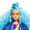 Kukla \ Кукла Barbie Extra Doll with Curly Blue Hair, Skateboard, & 2 Kittens-N