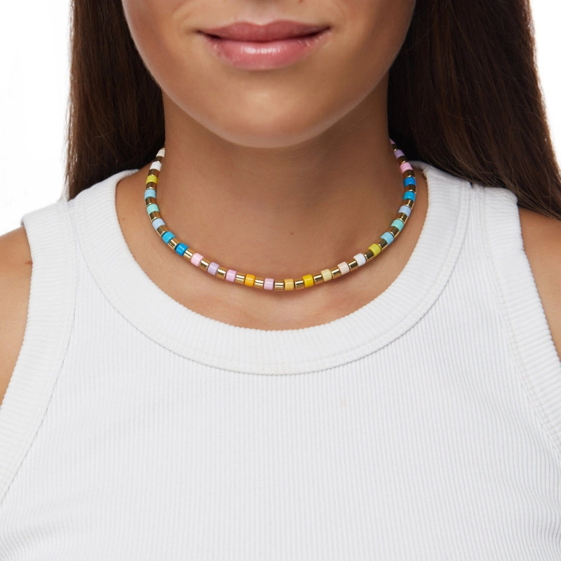 Колье Пастельное Золото