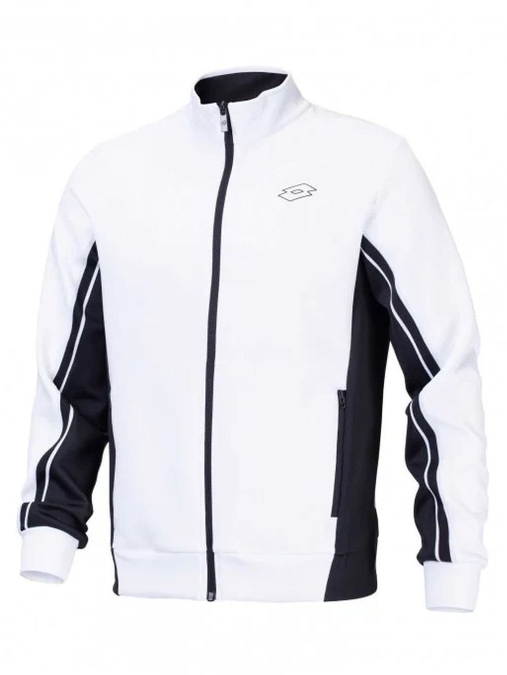 Мужская теннисная кофта Lotto Squadra III Jacket - белый