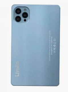 Задняя крышка с рамкой для Umiio P25 (Голубая)