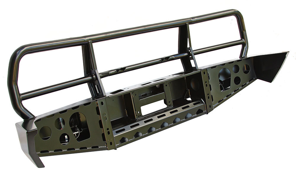 Бампер силовой передний Toyota Land Cruiser 80 с доп. фарами и защитной дугой РИФ