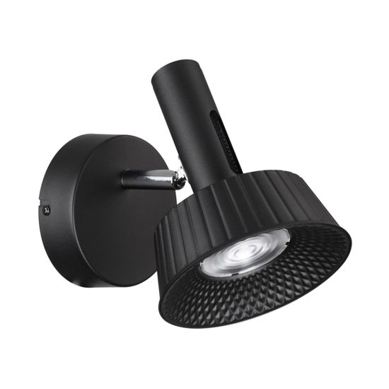 6643/7WL HIGHTECH ODL24 000 черный/металл/акрил Настенный светильник (выкл на корпусе) IP20 LED 10W 3000K 220V MALI