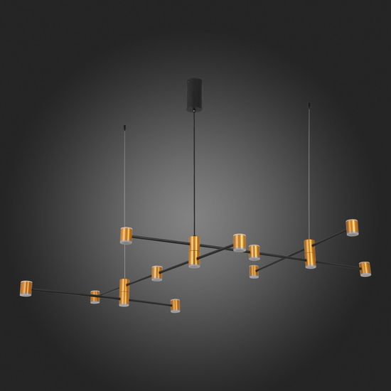 SL1596.423.22 Светильник подвесной ST-Luce Золотистый, Черный/Белый LED 22*3W 3000K ANICHITA