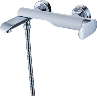 22031-F Смеситель од. для ванны (БЕЛЫЙ) GANZER (8/1шт)