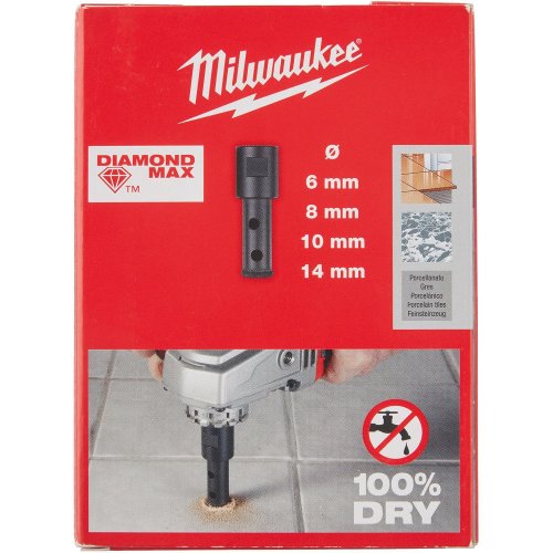 Набор коронок Milwaukee Diamond MAX алмазных 4шт