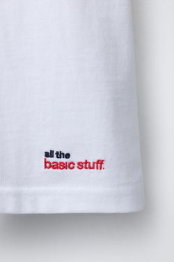 ZARA ФУТБОЛКА РЕГЛАН С ВЫШИТОЙ НАДПИСЬЮ, БЕЛЫЙ/ЗЕЛЕНЫЙ