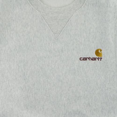 Толстовка мужская Carhartt WIP American Script Sweatshirt артикул:I025475_grey - купить в магазине Дайс