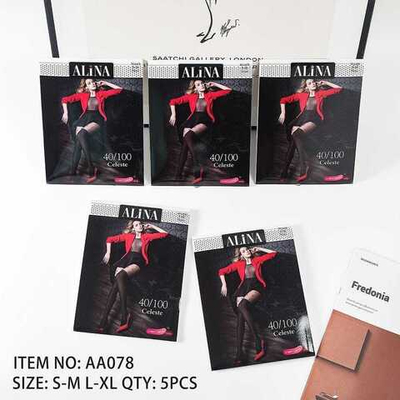 Колготки женские ALINA 40/100 Дэн, имитация чулок