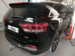 Фаркоп оцинкованный Galia H091A для Hyundai Santa Fe 2012-2018, Kia Sorento 2012-2015, 2015-(паспорт и сертификат в комплекте)(без электрики)
