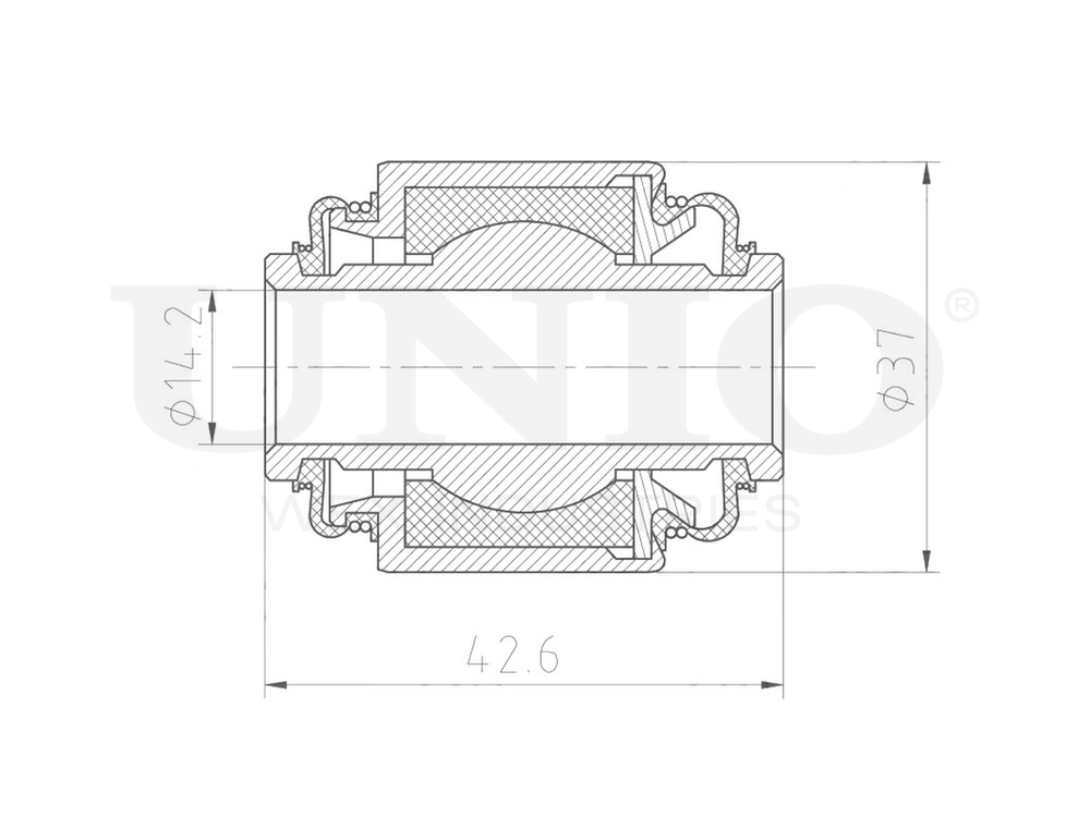 Сайлентблок задней цапфы UNIO RMP-20582