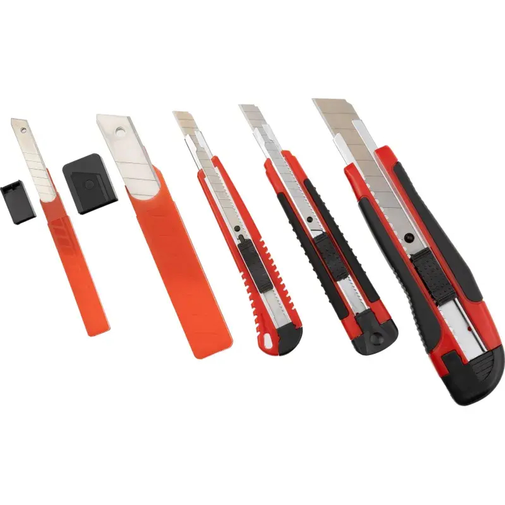 Набор ножей Attache 3 пласт. ножа 9, 18 мм с запас. лезвия