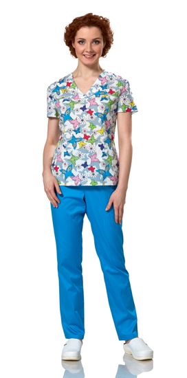 Блуза женская LF2101 (принт бабочки)