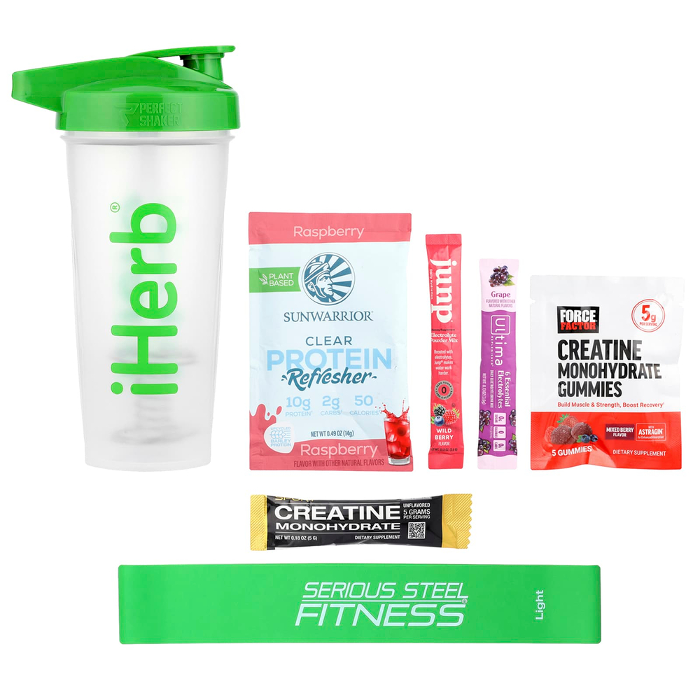 iHerb Exclusive, Шейкер для коктейлей, набор из 7 предметов