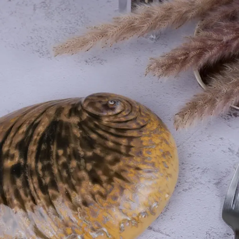 Салатник 365 мл 19*14,5 см h5 см Light Pearl Ammonite Shell Frutti di Mare P.L. [1]