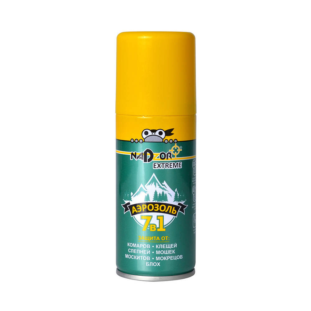 Аэрозоль Extreme 7в1 (от комаров, клещей, мошки, мокрецов, слепней, москитов, блох) Nadzor/15