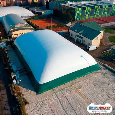 Надувной манеж для ледового катка «Север», 56×26×13 м