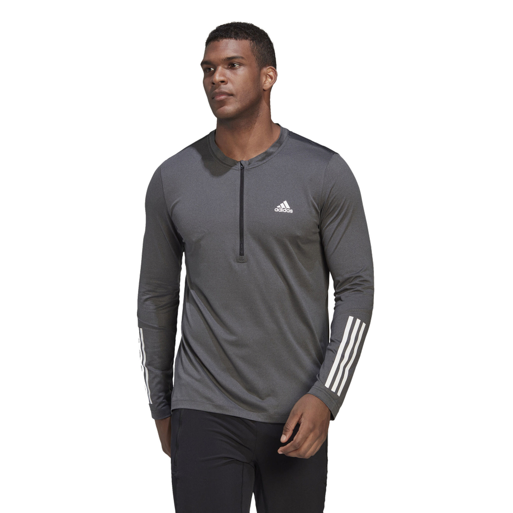 Мужское теннисное поло adidas Long Sleeve Men - Grey