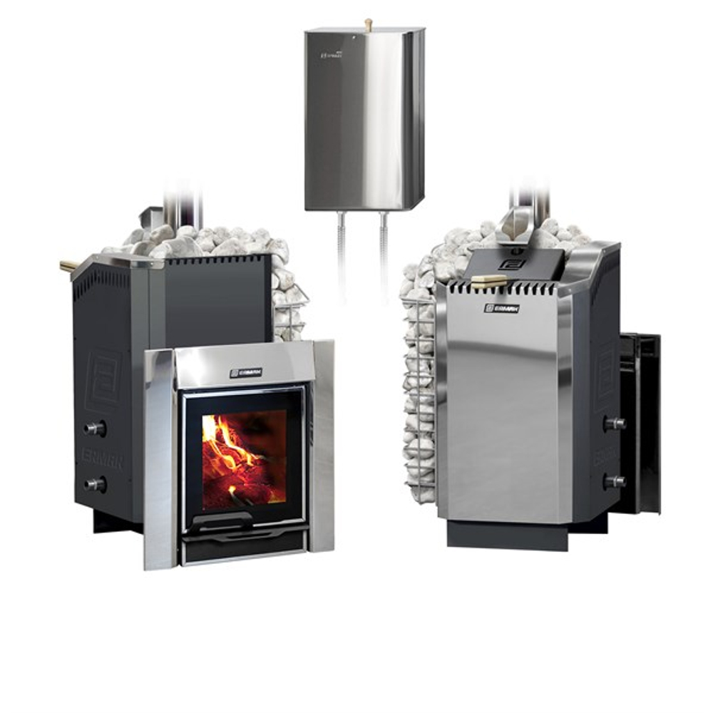 Дровяная печь для бани ЕРМАК 20 ПРЕМИУМ (Сталь)