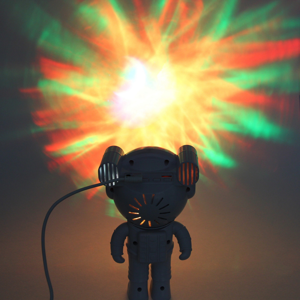 Световой прибор Лазер для дома «Космонавт» 19*11*19 см, Bluetooth, TF Card, пульт д/у,, 8 режимов, USB (220V)
