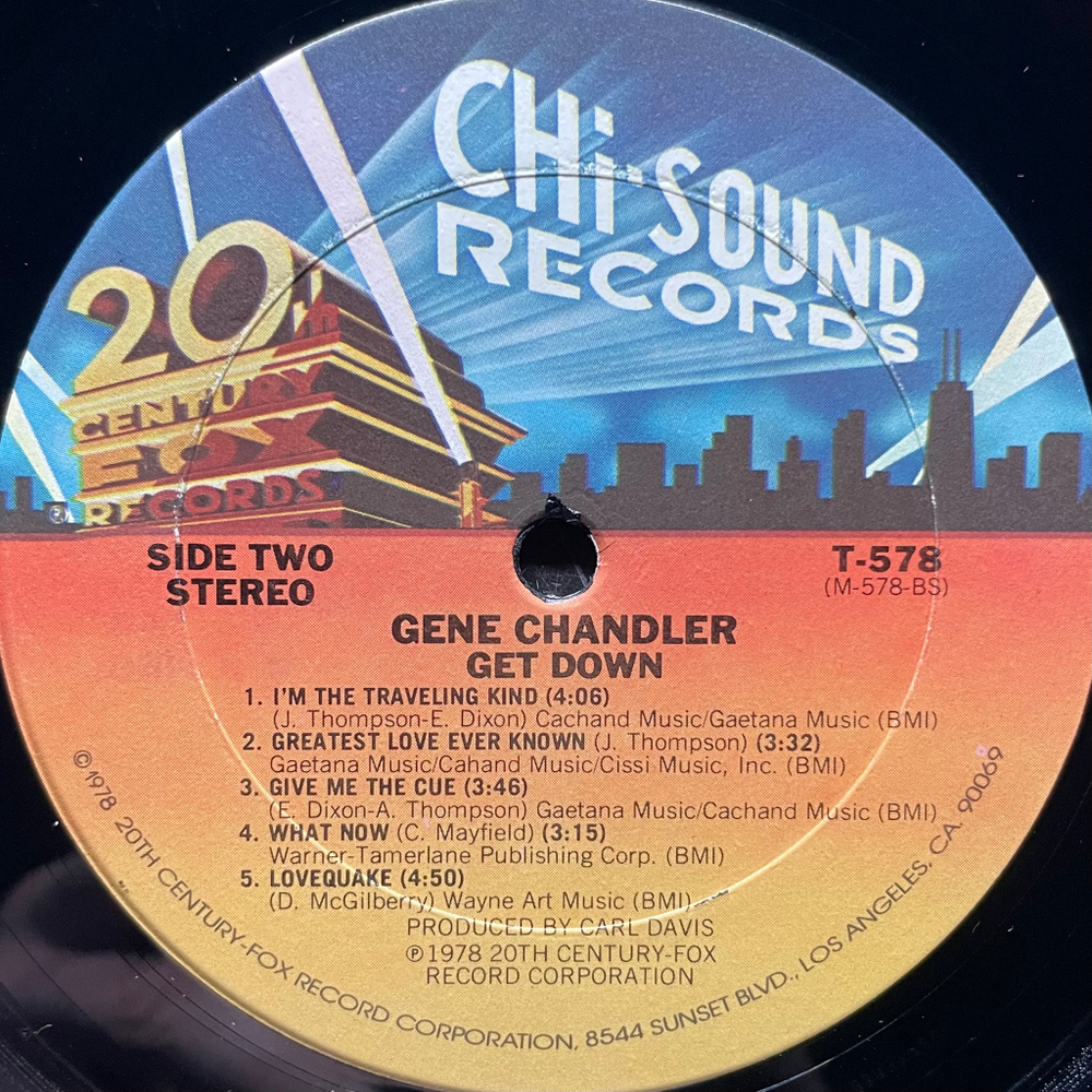 Gene Chandler ‎– Get Down (США 1978г.)