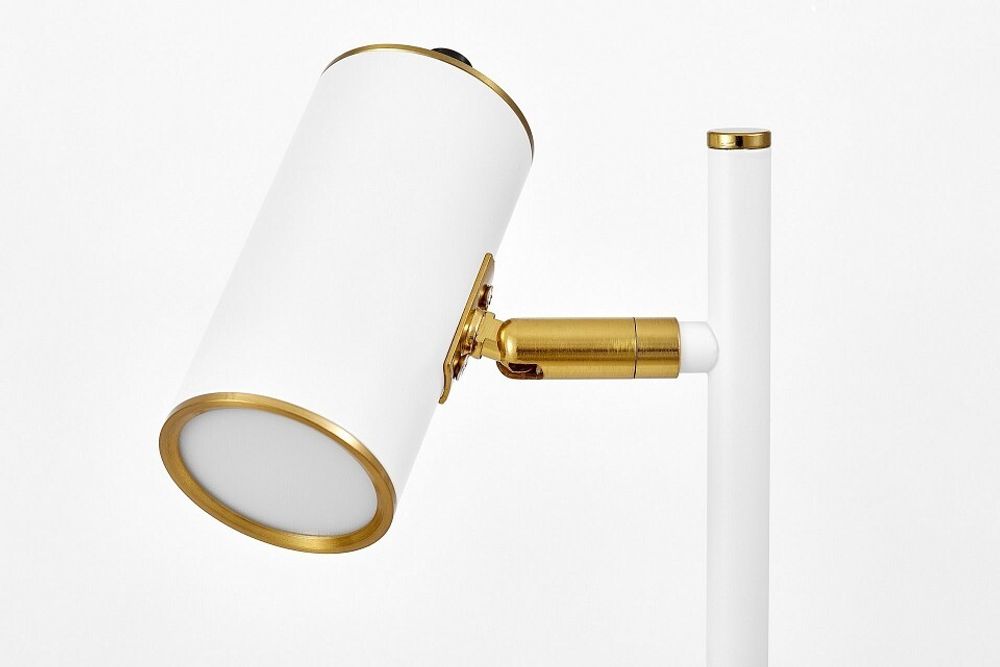 Настольная лампа офисная LUMINA DECO MIRRA LDT 7731-1 WT+MD