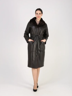 Дубленка зимняя шуба натуральная двухсторонняя оверсайз