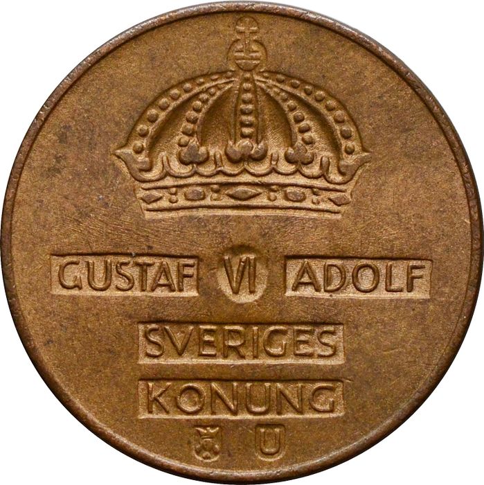 2 эре 1952-1971 Швеция XF