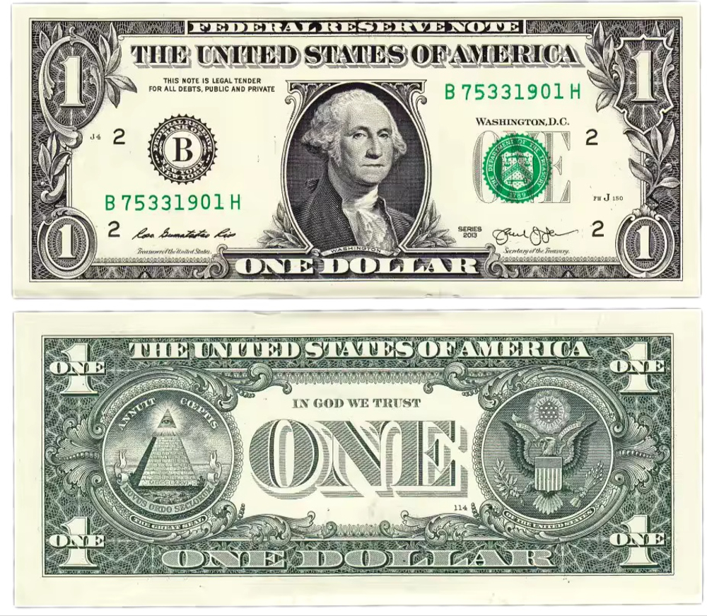 США 1 доллара 2013 Большая печать Соединенных Штатов Нью-Йорк UNC