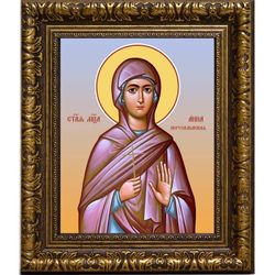 Анна Иерусалимская святая мученица. Икона на холсте.