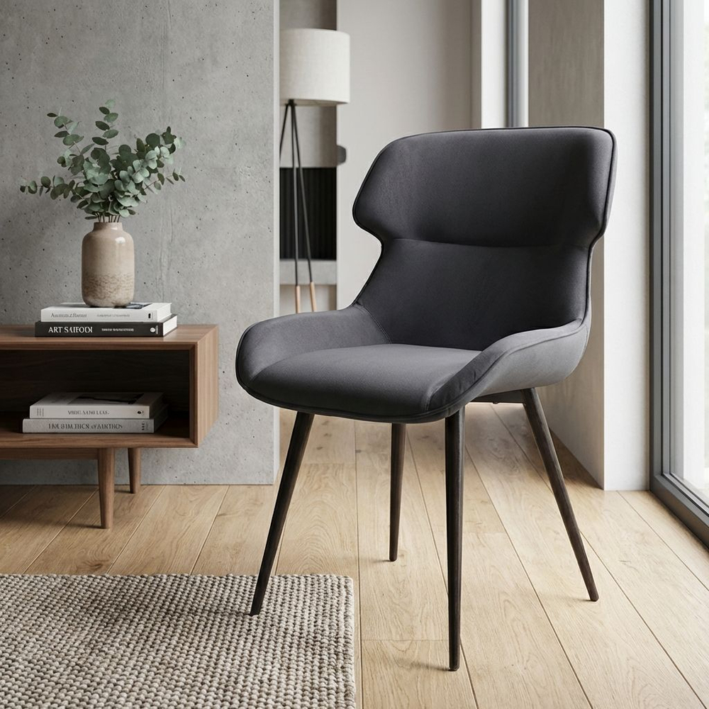 Стул Henry, бархат серый 27