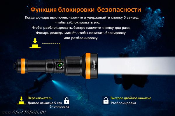 Фонарь OrcaTorch ZD710