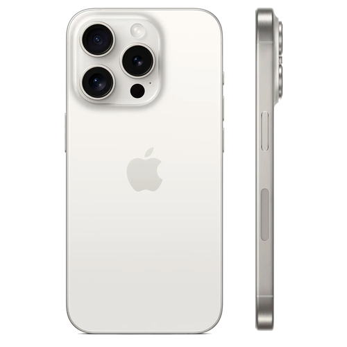 Смартфон Apple iPhone 15 Pro 512GB eSIM, White Titanium (Белый)