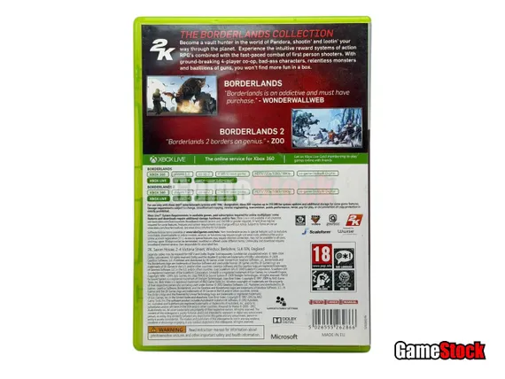 Xbox 360 Borderlands Collection (Borderlands + Borderlands 2) (Б/У, Английская версия)