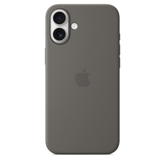 Apple Silicone Case with MagSafe iPhone 16 Plus Stone Gray