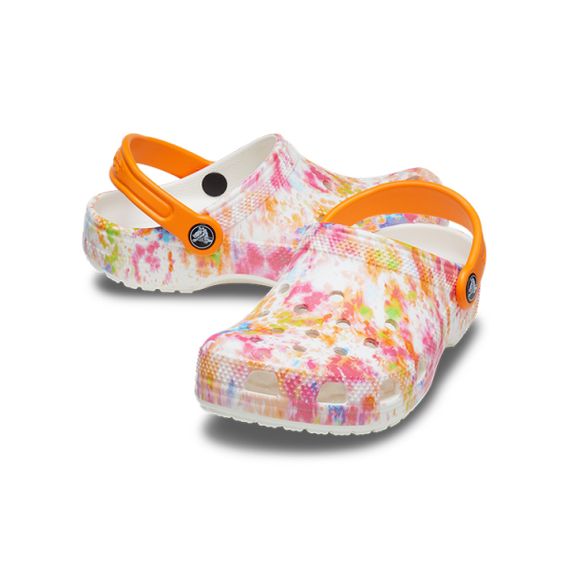 Crocs Classic Tye Dye Graphic Clog 'White'