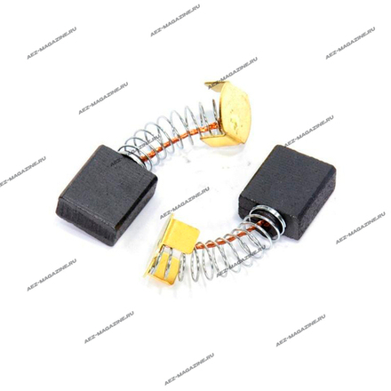 Электроугольная щетка 7х14х16 Пружина, пятак-уши (для Интерскол УШМ-1800М)