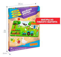 Детская настольная магнитная игра Веселая ферма