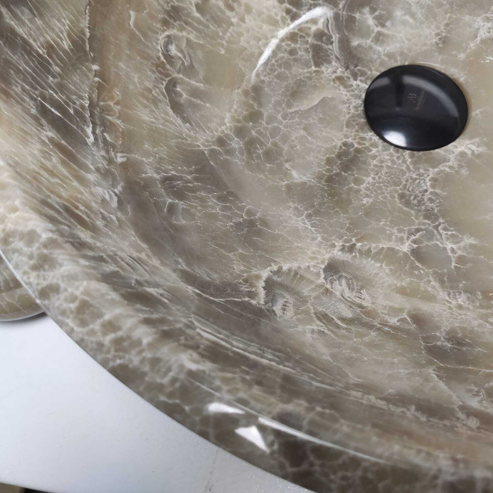 Раковина из оникса Bowl Grey Medium TinLip BO-60908 45*45*17