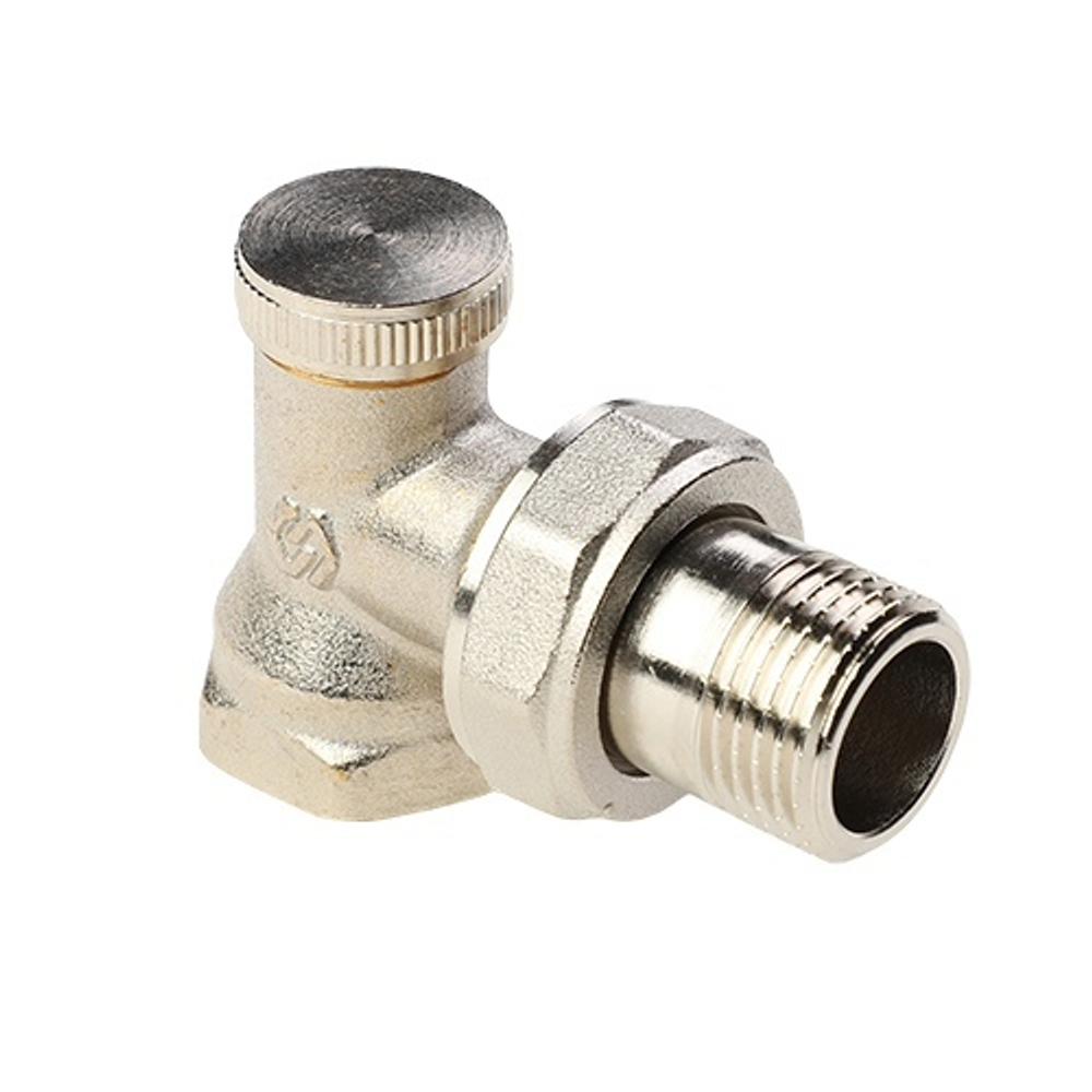 Клапан радиаторный настроечный угловой 1/2" MVI