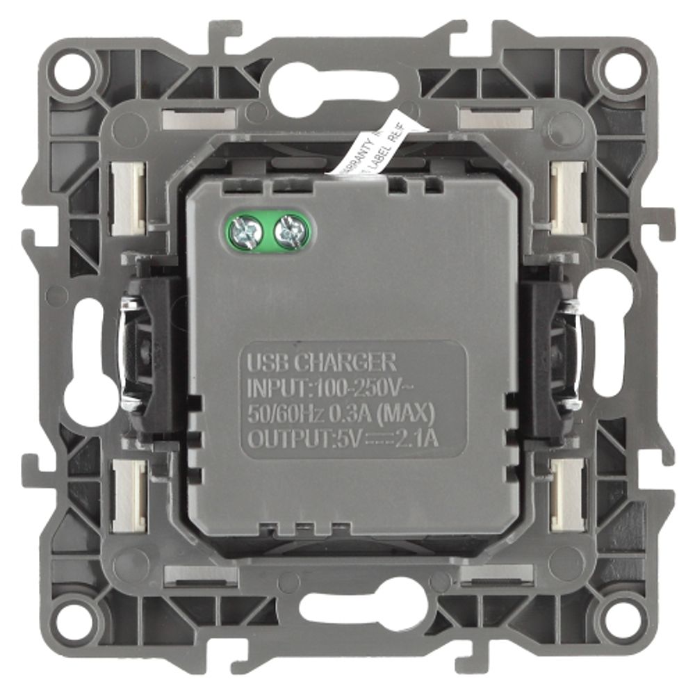 12-4110-05 ЭРА Устройство зарядное USB, 230В/5В-2100мА, IP20, Эра12, антрацит | Эра 12 Антрацит