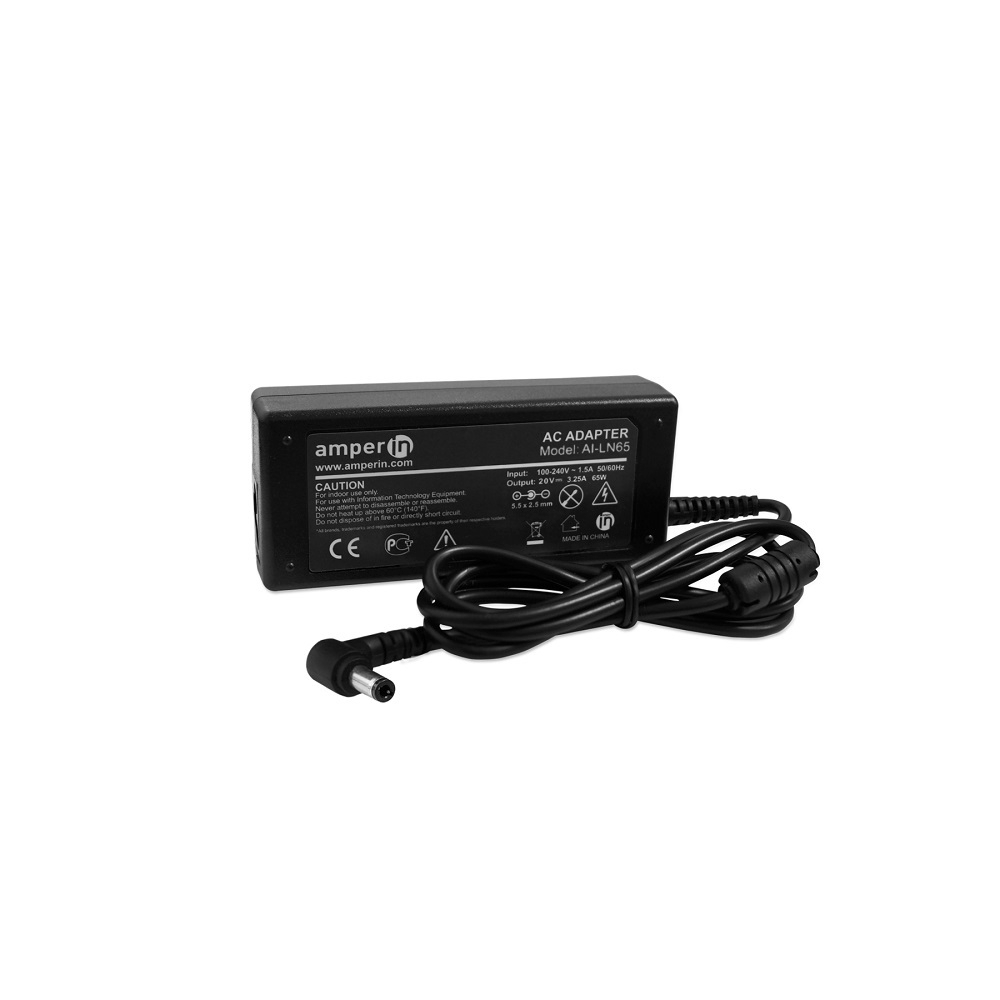 Блок питания (сетевой адаптер) Amperin AI-LN65 для ноутбуков Lenovo 20V 3.25A 5.5x2.5