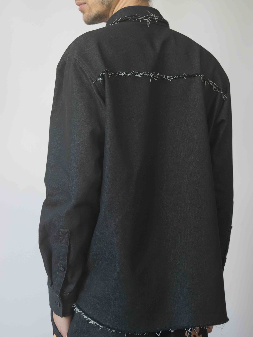 Рубашка Sashina Fringe черная