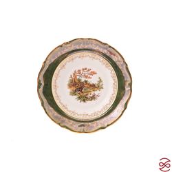 Набор глубоких тарелок Repast Охота зеленая Мария-тереза 22,5 см 6 шт