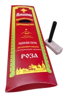 Кадильные свечи Монашенки Роза 1 упаковка * 24шт + подставка