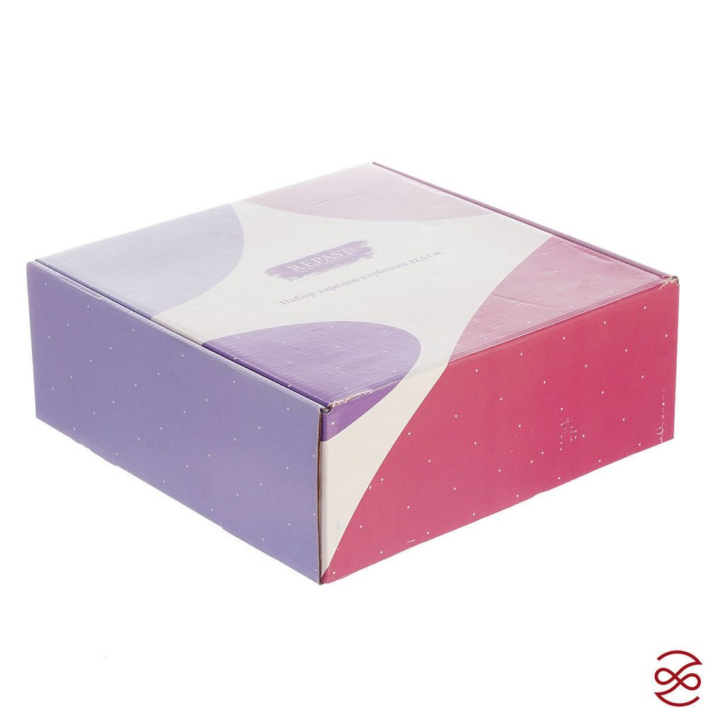 Набор глубоких тарелок 22,5 см Гуси (6 шт) ,объем 300 мл. высота тарелки 4 см.