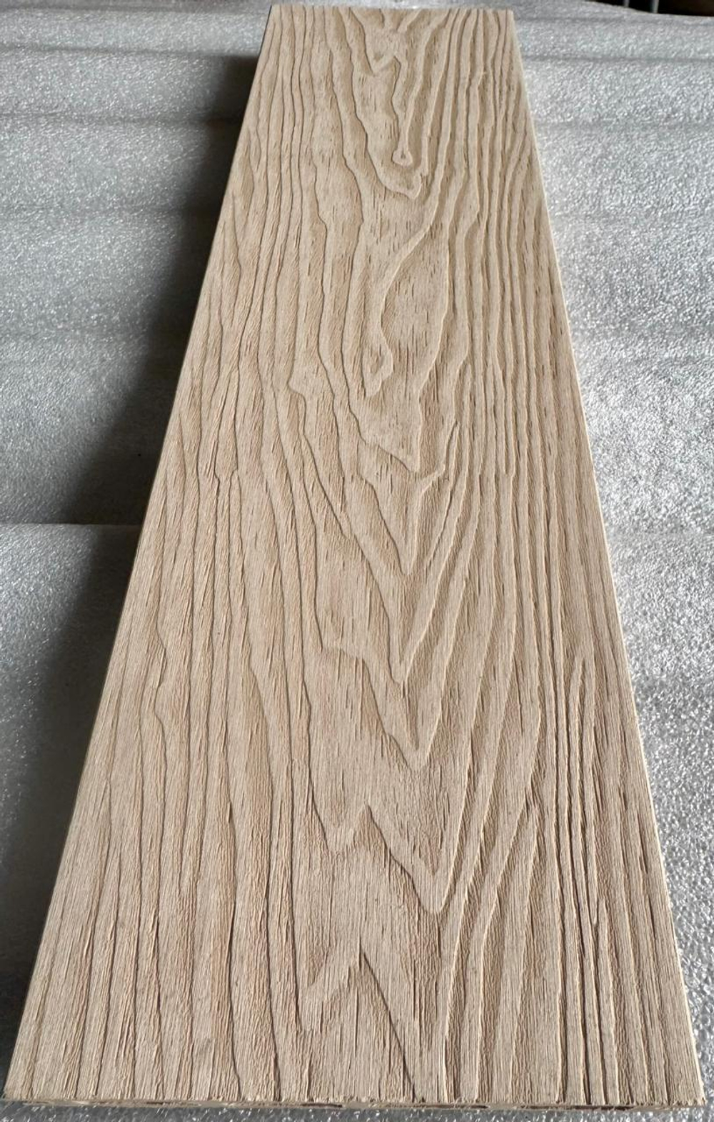 Террасная доска ДПК Best decking Light Тиснение/широкий вельвет цвет: Слоновая кость