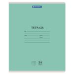 Тетрадь 24 л. BRAUBERG КЛАССИКА NEW клетка, обложка картон, ЗЕЛЕНАЯ, 105703