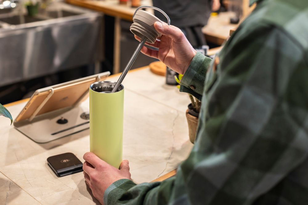 Термокружка Klean Kanteen TKWide Twist Cap 20oz (592 мл) Shadow Lime