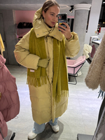 Пуховик Сахалин макси зеленое яблоко